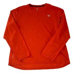 Men's Mission VaporActive Orange Long Sleeve Sport Crew Shirt Size XXXL Chest 48